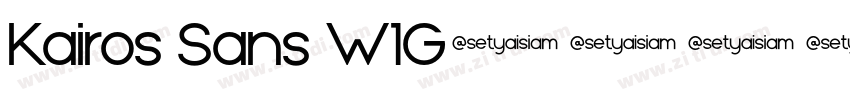 Kairos Sans W1G字体转换